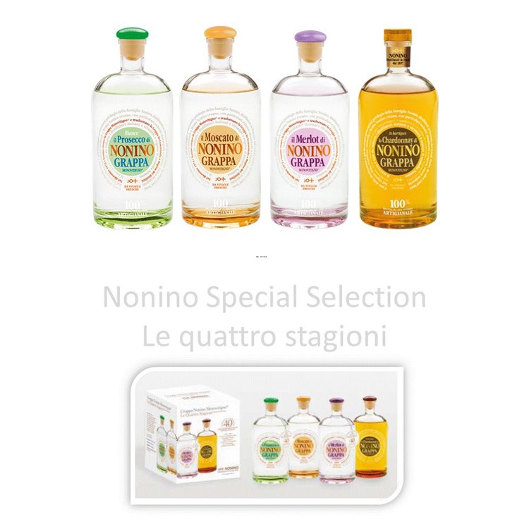 Confezione Speciale Selection  Le quattro Stagioni Nonino Distillatori