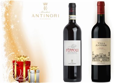 CONFEZIONE REGALO: 1 BOTTIGLIA Villa Antinori Marchesi Antinori - 1 Bottiglia Chianti Classico Peppoli Marchesi Antinori