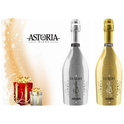 Confezione Regalo: 1 Bottiglia SPUMANTE DRY LUXURY DRY GOLD"KINGDOM" - 1 Bottiglia SPUMANTE DRY ROSÉ LUXURY DRY "KINGDOM"