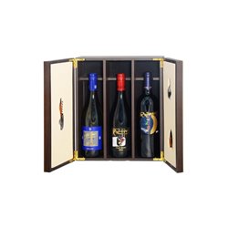 Geschenkidee- Elegante Holzbox mit edlen Sommelier Accessoires Weingutes Franz Haas