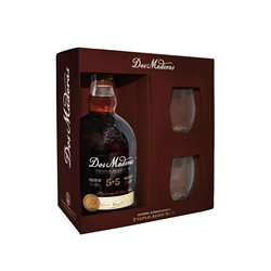 RON DOS MADERAS P.X. 5+5 AÑOS - 1 bottle of 0,70l. and 2 glasses - WILLIAMS & HUMBERT - m