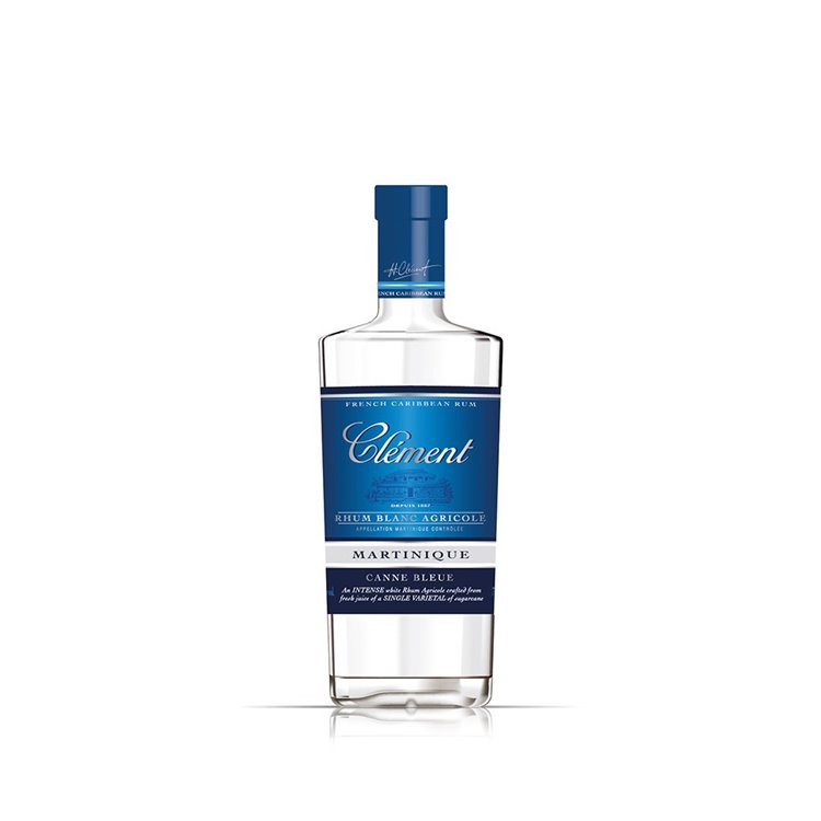 RHUM BLANC AGRICOLE “CANNE BLEUE” - 1 bottle  0,70l. - CLÉMENT - mg