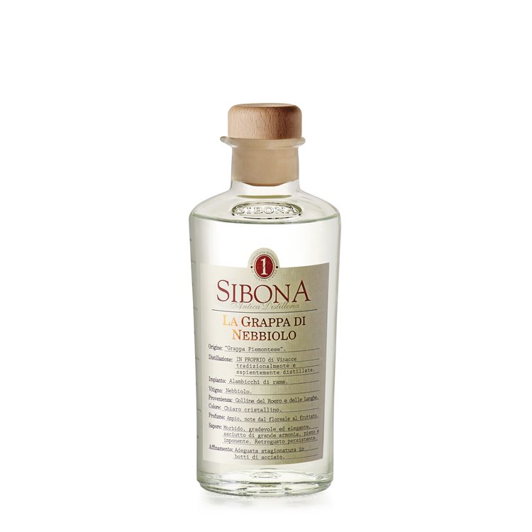 Grappa Monovitigno di Nebbiolo - Distilleria Sibona 0,5 l.