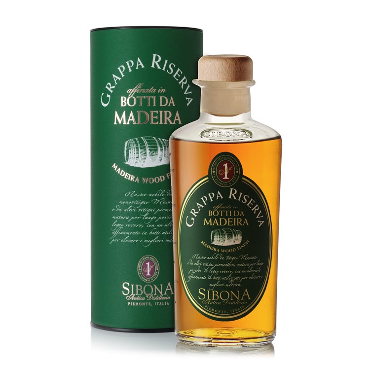 Grappa Riserva aged in Madeira barrels - Distilleria Sibona 0.5 l.