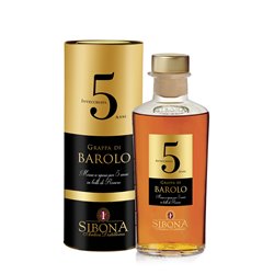 Grappa Barolo aged 5 years - Distilleria Sibona 0.5 l.