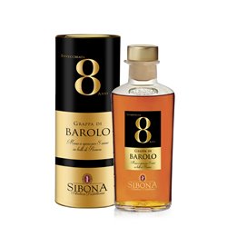 Grappa Barolo 8 Jahre alt - Distilleria Sibona 0,5 l.