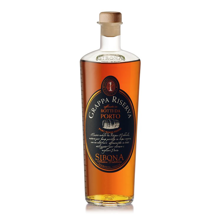 Grappa Riserva aged in port casks - Distilleria Sibona 1.5 l.