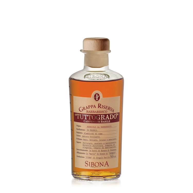 Grappa Invecchiata Tuttogrado di Barbaresco- Distilleria Sibona 0,5 l.