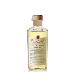 Distilleria Sibona - Gift box 1 bt. 50cl Grappa di Moscato with 2 glasses