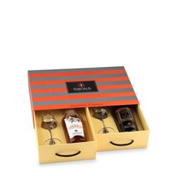 Distilleria Sibona - Box of Chamomile Liqueur and Coffee & Cocoa Liqueur with 2 glasses (2x 50cl)