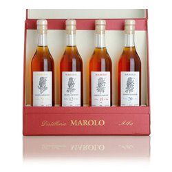 Marolo Grappa di Barolo  For Four  -  Distilleria Santa Teresa  Fratelli Marolo  4 x 0,20 l.