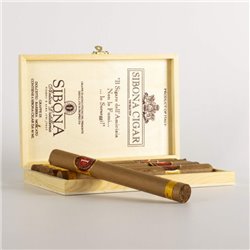 Distilleria Sibona - Geschenkbox Zigarren mit Grappa Monovitigno Dolcetto, Barbera, Moscato Holzkiste mit 6 Stück.