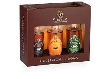 Distilleria Sibona - 3 Grappe di Porto, Madeira, Tennessee Whiskey  Formato MINI 20 cl. (In elegante astuccio da 3)