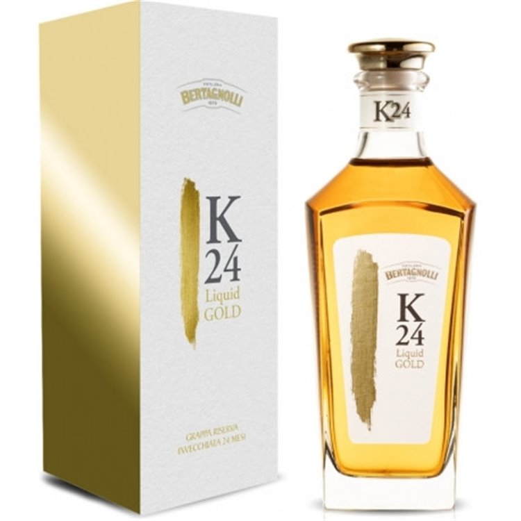 Bertagnolli - K24 Liquid GOLD Grappa Riserva Barrique 42% Vol. - 1,5 Lt in astuccio
