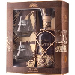 Rum Plantation XO 20TH Anniverary Glass Pack ( 70cl  40%) - crb