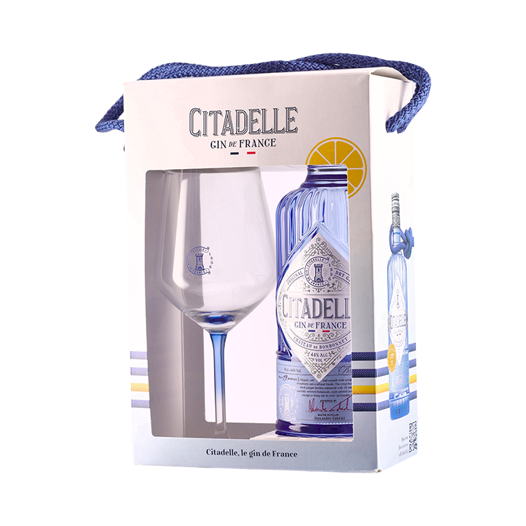 - Pack Glass Citadelle Gin crb (70cl 44%) Original