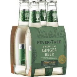 Fever Tree TONICA  Ginger Beer cl.20 x 24 bottiglie in vetro