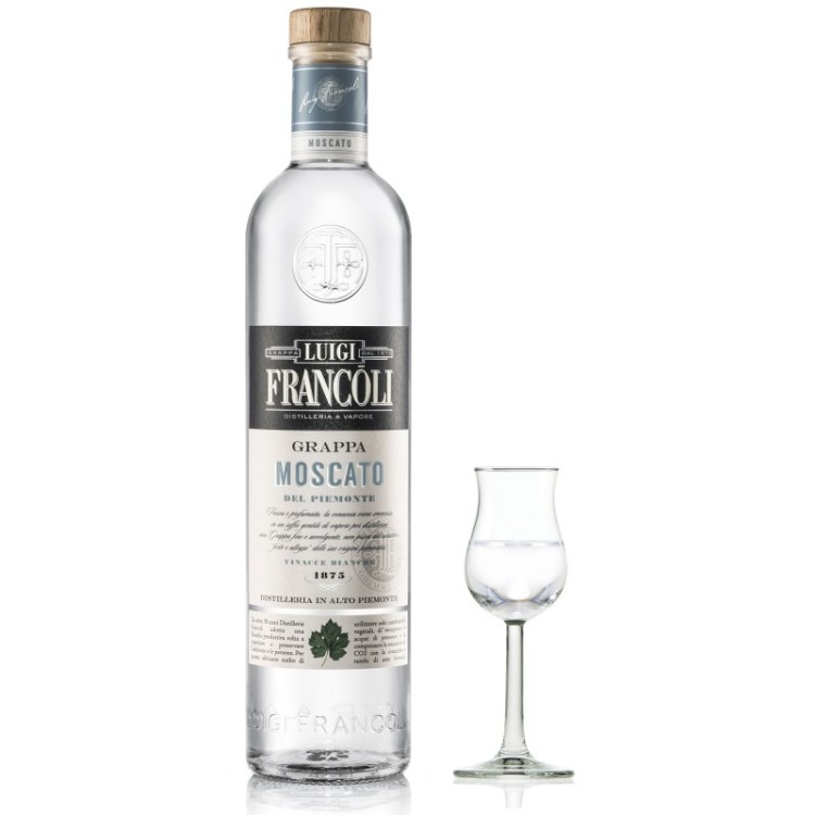 Distilleria Francolli - Grappa Francoli " Grappa Moscato " 41,5° 70 cl | Grappa / Acquavite in vendita online