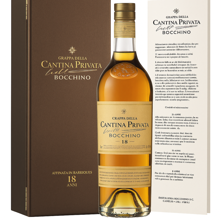 Distilleria Bocchino - Grappa" Riserva 18 anni ast. legno 70 cl | Grappa in vendita online