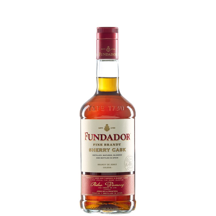 Fundador Solera Brandy de Jerez Sherry Cask 36% ABV – 70 cl