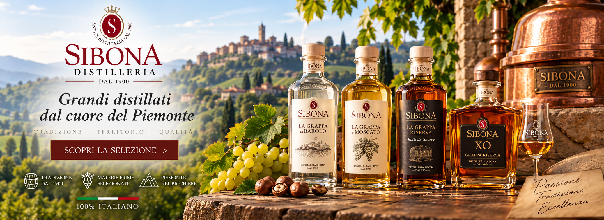 Scopri le grappe e i distillati Sibona